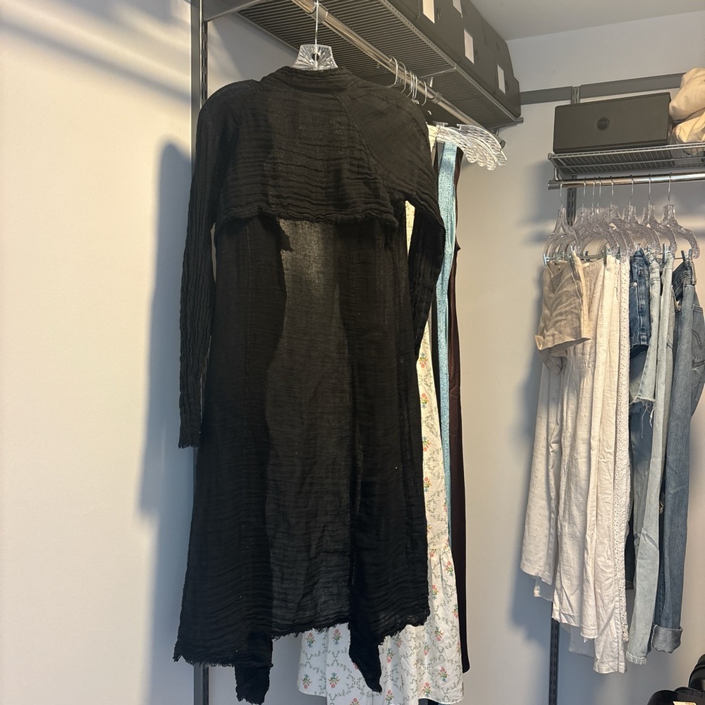 Jaga Athena duster in black linen - Picture 4 of 4